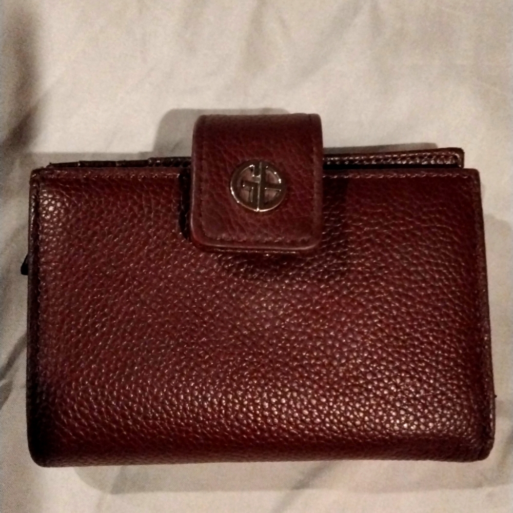 Giani Bernini Framed Indexer Leather Wallet - Plum